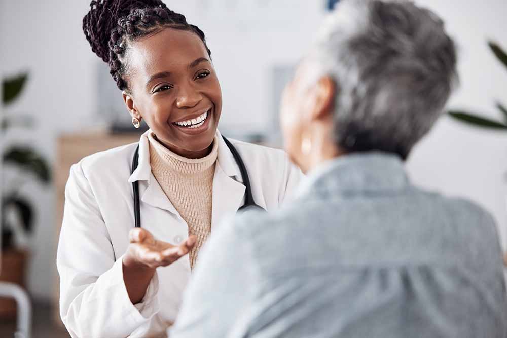 Physician reviewing comprehensive labs